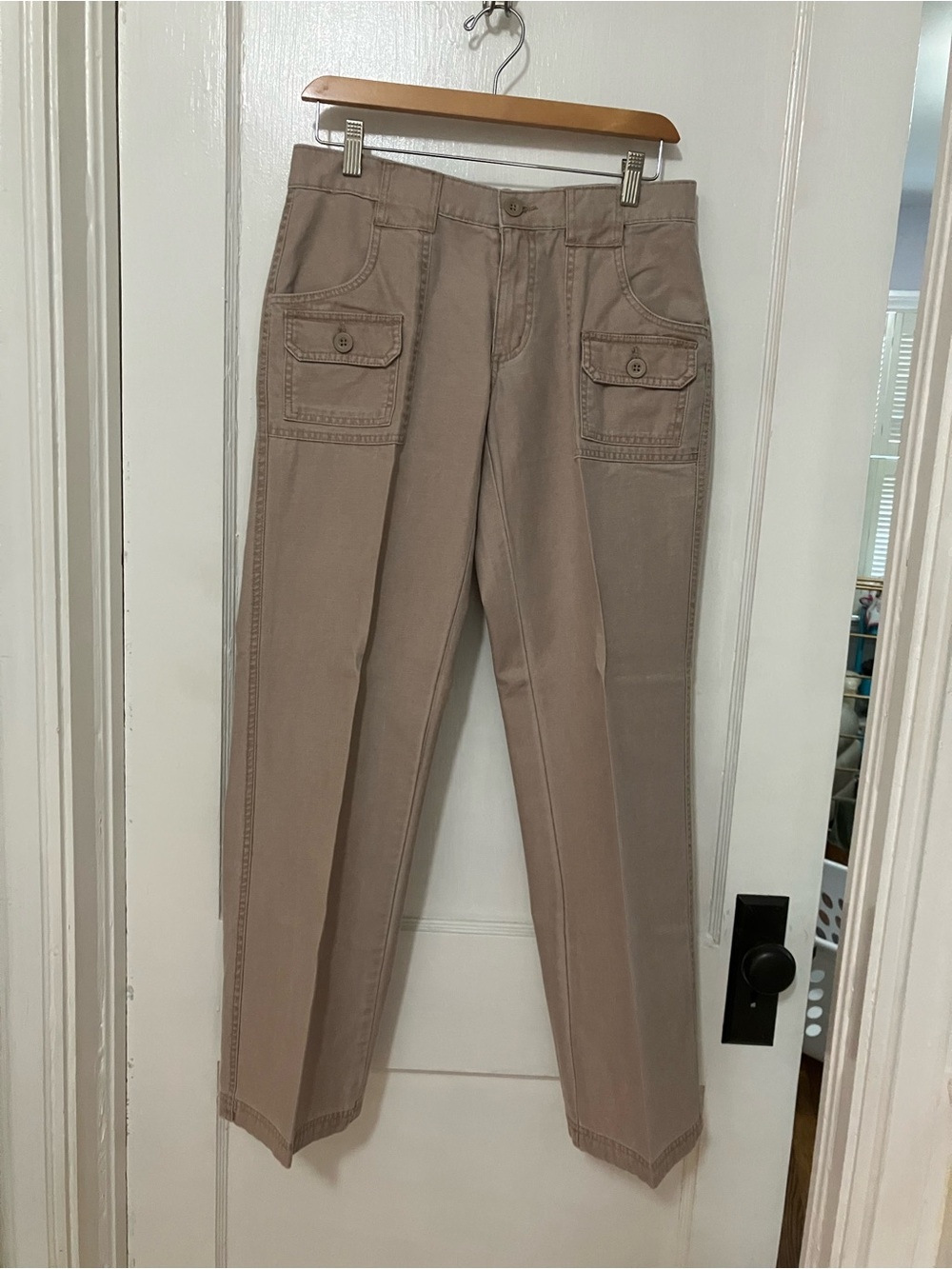 Magellan Outdoors Khaki Cargo Pants with Front Flap Pockets